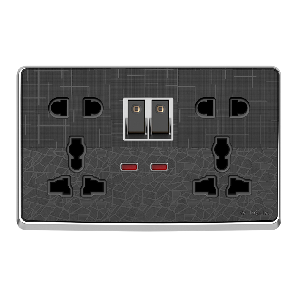 13A DOUBLE SOCKET 10 PIN MULTI LIGHT